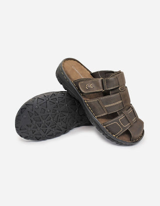 Sandalias Hombre Cuero Ocoa-9-12 Café