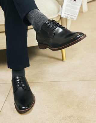 Zapatos Hombre Cuero Oxford Hombre-0-02-Negro