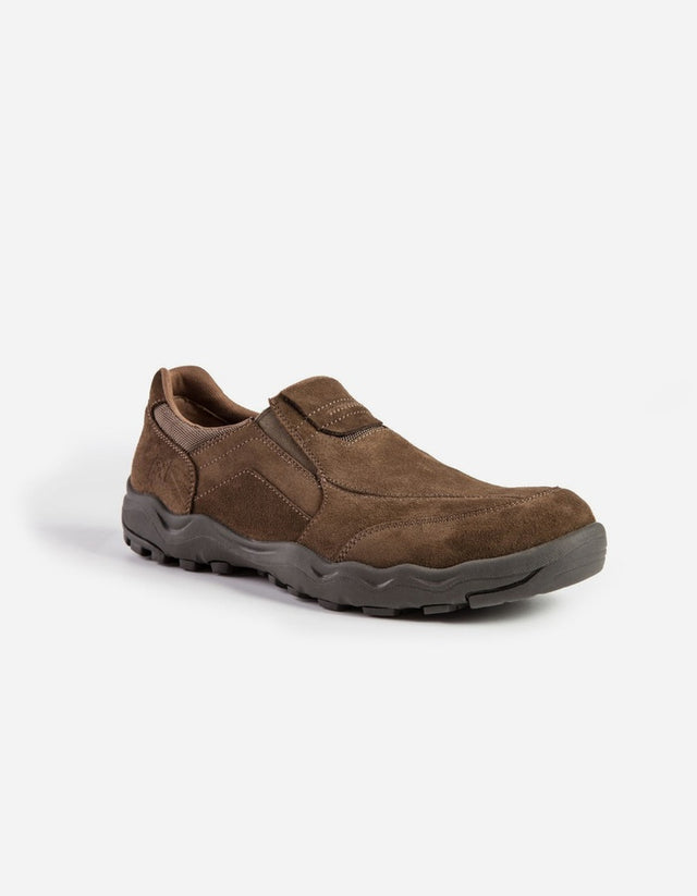 Zapatillas Hombre Slip-On Cuero Paine-3-04 Taupé