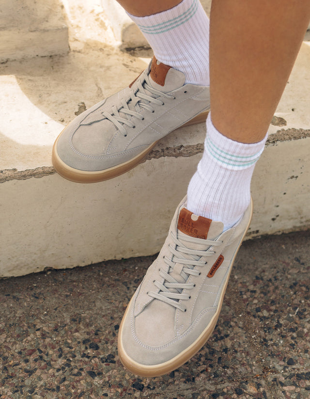 Zapatillas Urbanas Hombre Cuero Palma Blanco Bullboxer