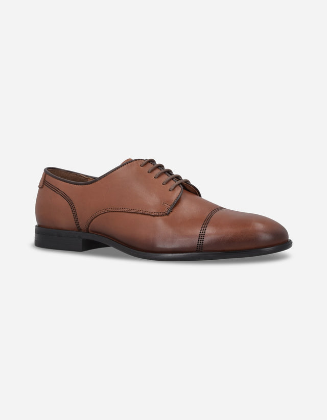 Zapatos Hombre Formales Cuero Porto-0-90 Café