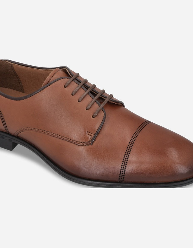 Zapatos Hombre Formales Cuero Porto-0-90 Café