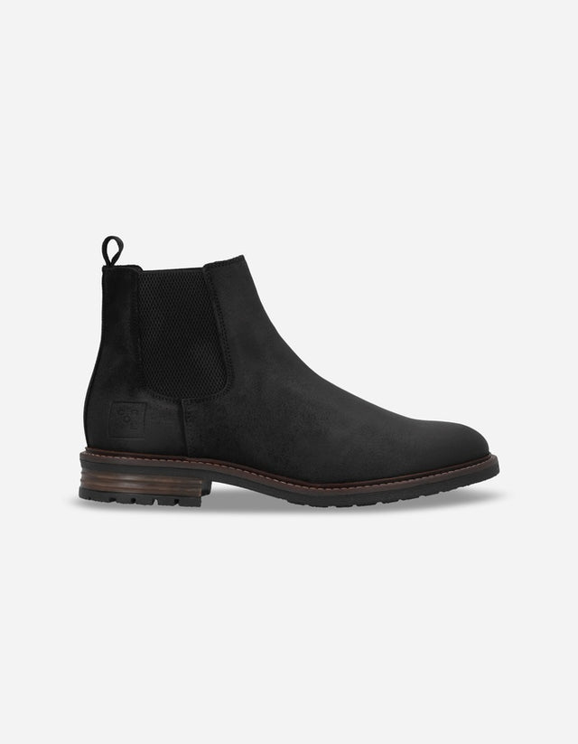 Botines Hombre Cuero Rail-6-83 Negro