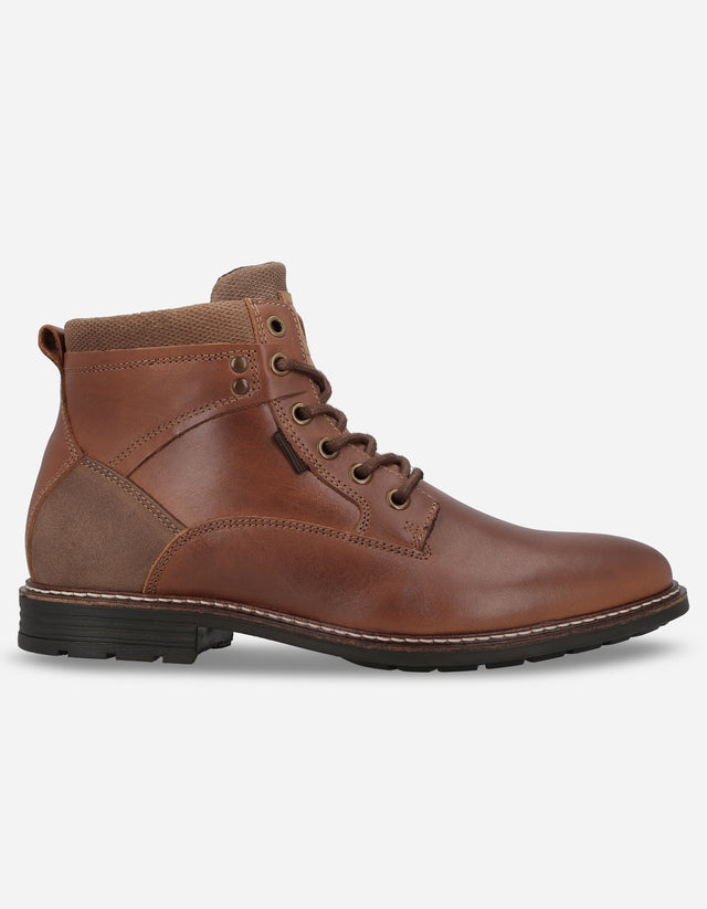 Botines Casual Urbano Hombre Cuero Raven Brandy