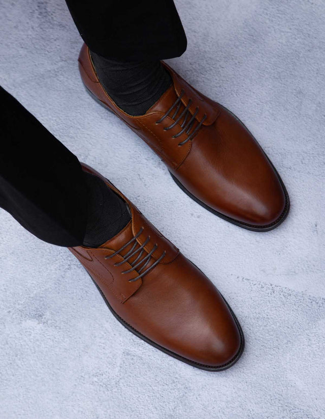 Zapatos Hombre Cuero Reddans-0-04 Brandy