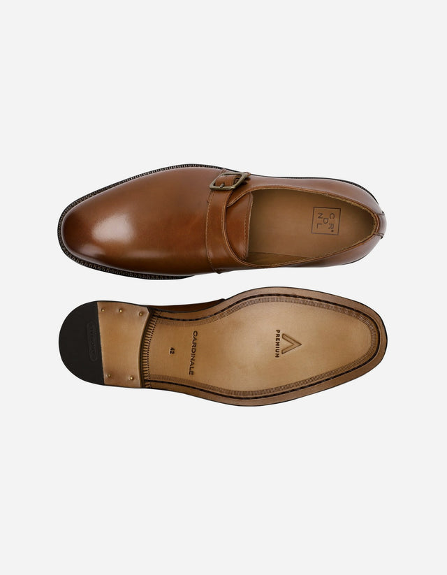 Zapatos Formal Hombre Suela De Cuero Regent-1-04 Brandy
