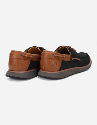 Zapatos Hombre Cuero Reston-0-04 Negro