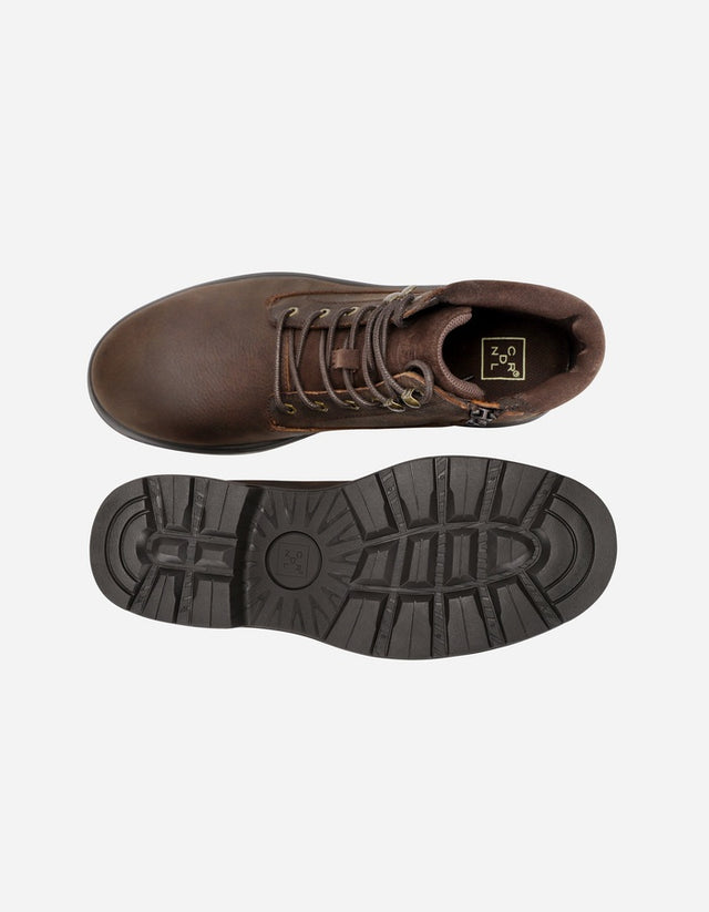 Botines Hombre Cuero Romford-6-02 Café