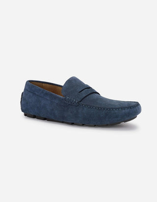 Mocasines Hombre Cuero Sand-4-02 Azul