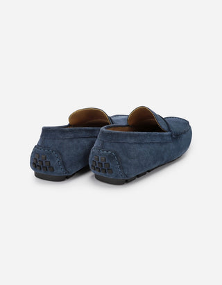 Mocasines Hombre Cuero Sand-4-02 Azul