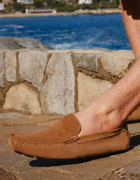 Mocasines Hombre Cuero Sand-4-02 Café