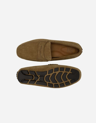 Mocasines Hombre Cuero Sand-4-02 Café