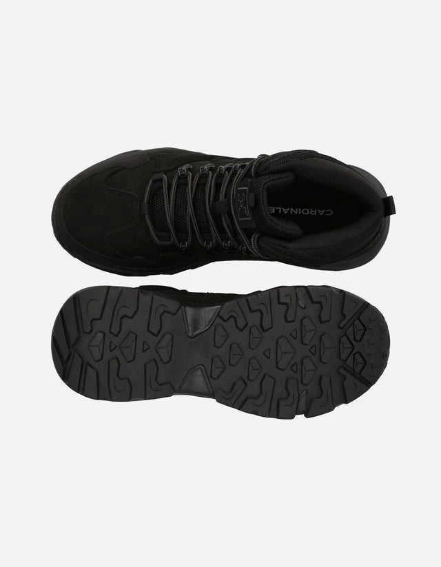 Botines Outdoor Hombre Cuero Waterproof Sansac Negro