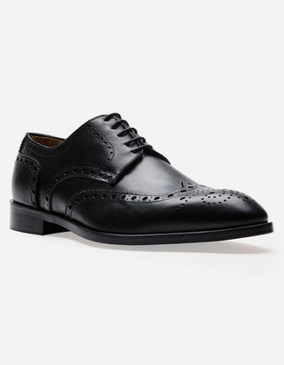 Zapatos Hombre Formales Suela Cuero Magno Senato-0-03 Negro