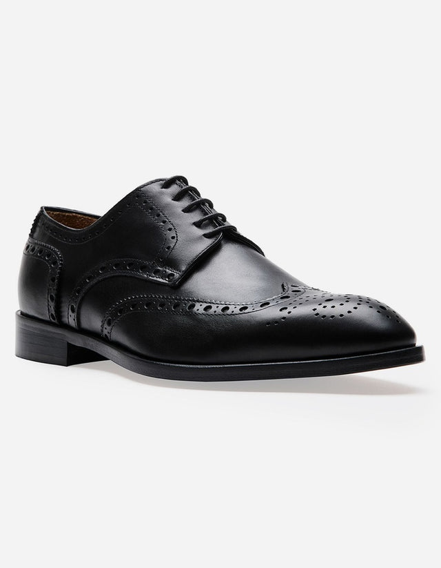 Zapatos Hombre Formales Suela Cuero Magno Senato-0-03 Negro