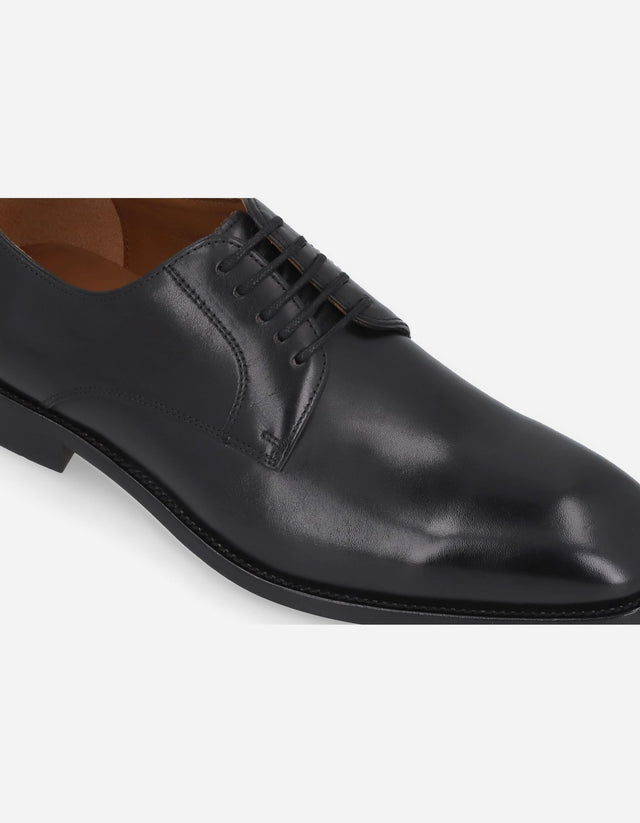 Zapatos Formal Hombre Suela Cuero Sheffield-0-01 Negro
