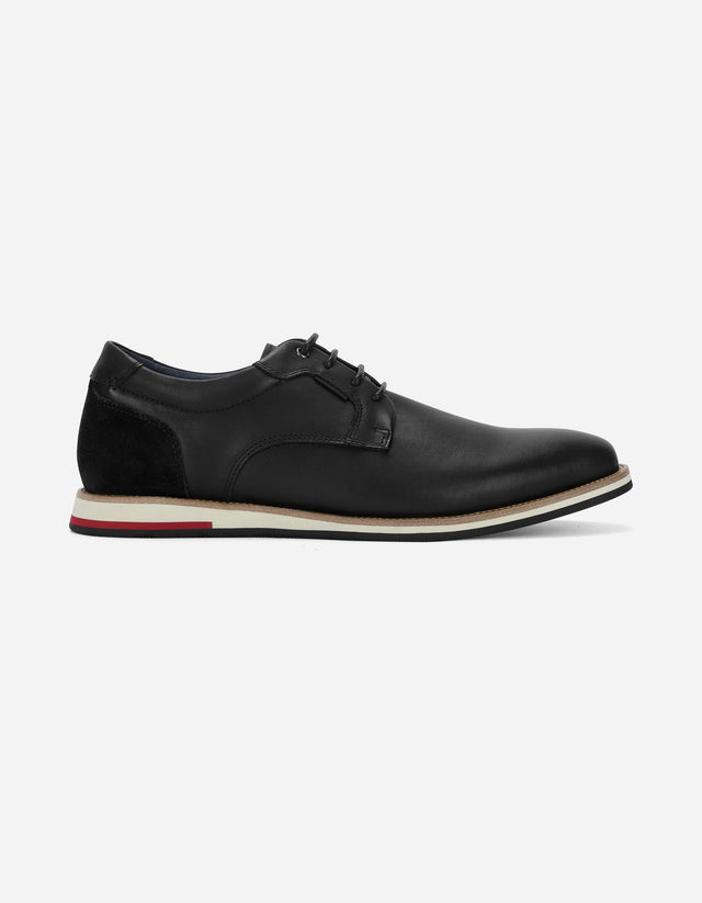 Zapatos Formal Sporty Hombre Cuero Shelford Negro