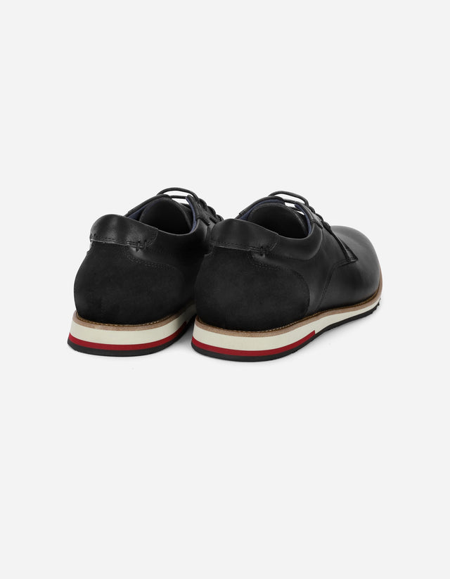 Zapatos Formal Sporty Hombre Cuero Shelford Negro