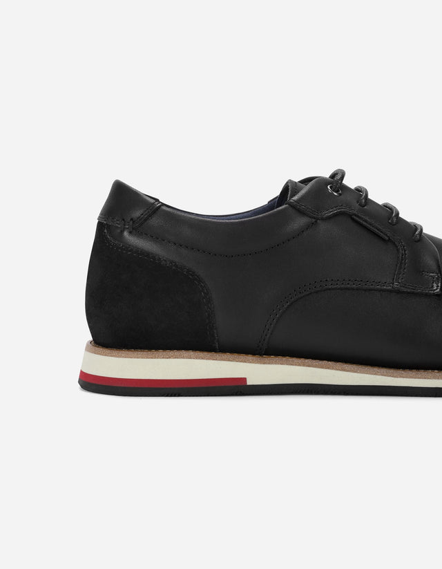 Zapatos Formal Sporty Hombre Cuero Shelford Negro