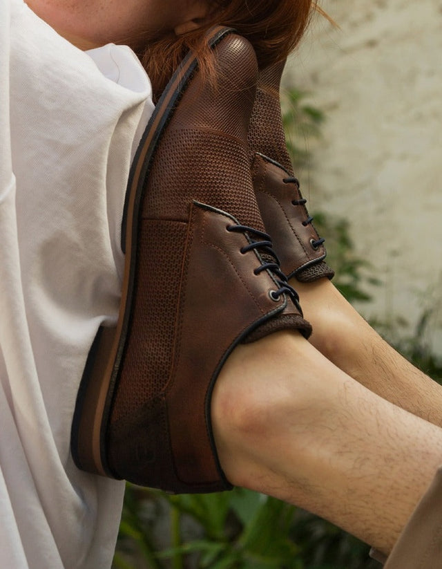 Bullboxer Zapatos Hombre Cuero Soest-0-14 Café