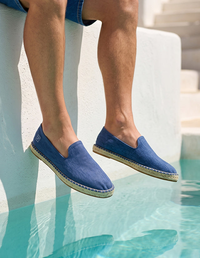 Alpargatas Hombre Textil Sunrise-4-01 Azul