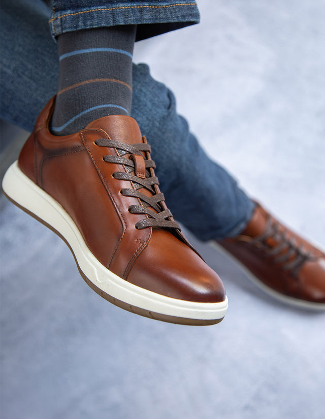 Zapatillas Urbanas Hombre Cuero Terrasse Brandy