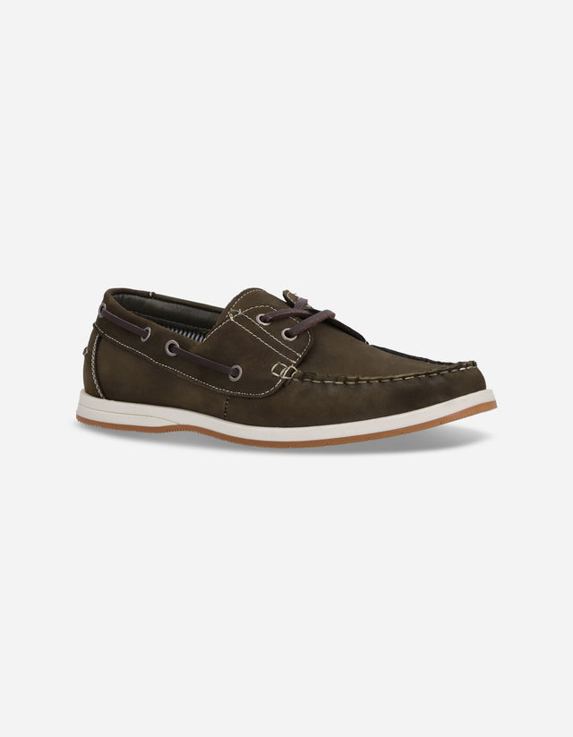 Zapatos Hombre Cuero Torbole-0-06 Verde