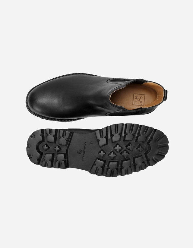 Botines Hombre Chelsea Cuero Tottenham-6-02 Negro