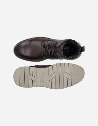 Botines Bototos Urbanos Hombre Cuero Track-6-22 Café Bullboxer