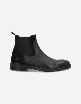 Botines Chelsea Hombre Cuero Transit-6-31 Negro Bullboxer