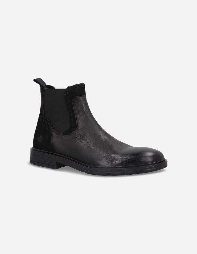 Botines Chelsea Hombre Cuero Transit-6-31 Negro Bullboxer