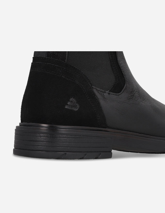 Botines Chelsea Hombre Cuero Transit-6-31 Negro Bullboxer