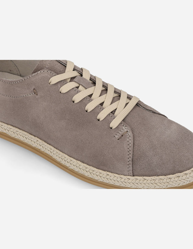 Alpargatas Cordones Hombre Cuero Trenc-0-01 Café