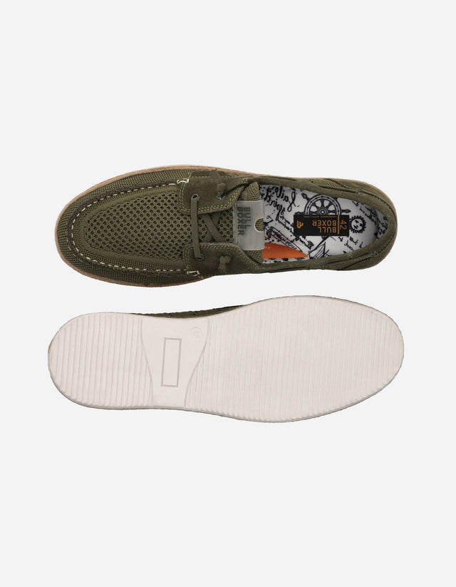 Náuticos Hombre Textil Malla Tulum Verde Bullboxer