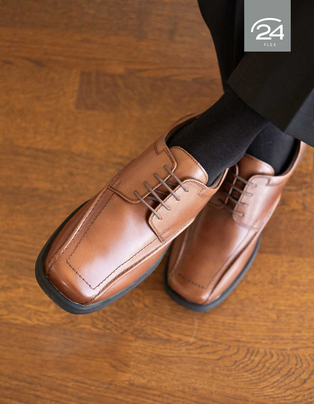 Zapatos Hombre Cuero 24 Flex Twister-0-70-Brandy