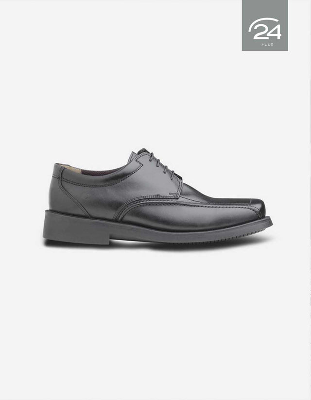 Zapatos Hombre Cuero 24 Flex Twister-0-70-Negro