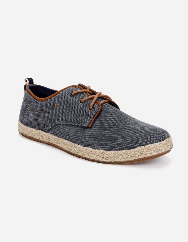 Alpargatas Hombre Textil Con Cordones Vallarta-0-03 Gris