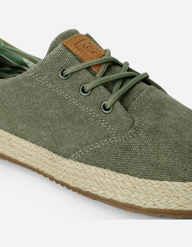 Alpargatas Hombre Textil 24 Flex Vallarta Verde
