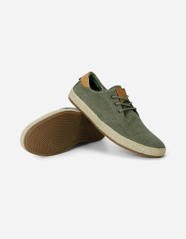 Alpargatas Hombre Textil 24 Flex Vallarta Verde
