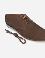 Bullboxer Botines Hombre Cuero Cordones Elasticados Varos-6-76 Brandy