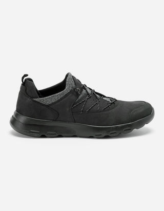 Zapatillas Hombre Cuero Y Textil Walker-0-06-Negro