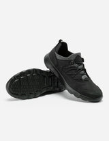 Zapatillas Hombre Cuero Y Textil Walker-0-06-Negro
