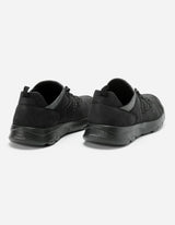 Zapatillas Hombre Cuero Y Textil Walker-0-06-Negro