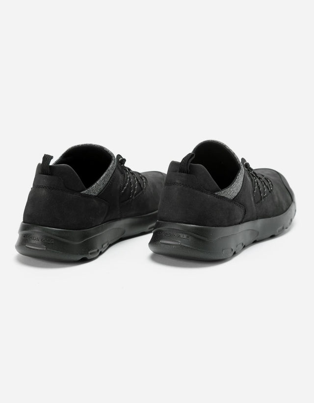 Zapatillas Hombre Cuero Y Textil Walker-0-06-Negro