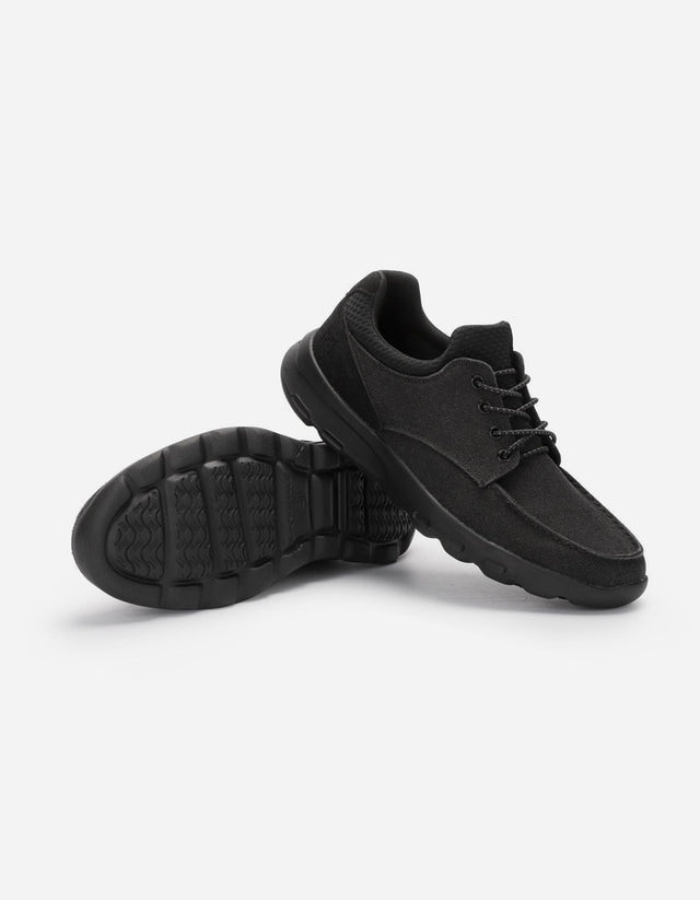 Zapatillas Hombre Cuero Y Textil Walker-0-34 Negro