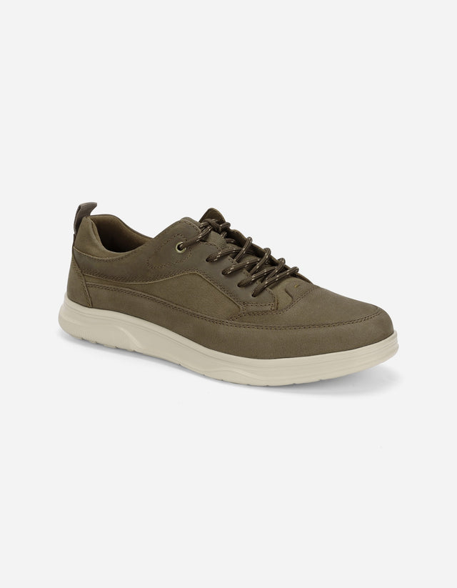 Zapatilla Urbana Hombre Cuero X-Light Wallcourt Taupé Planta Liviana