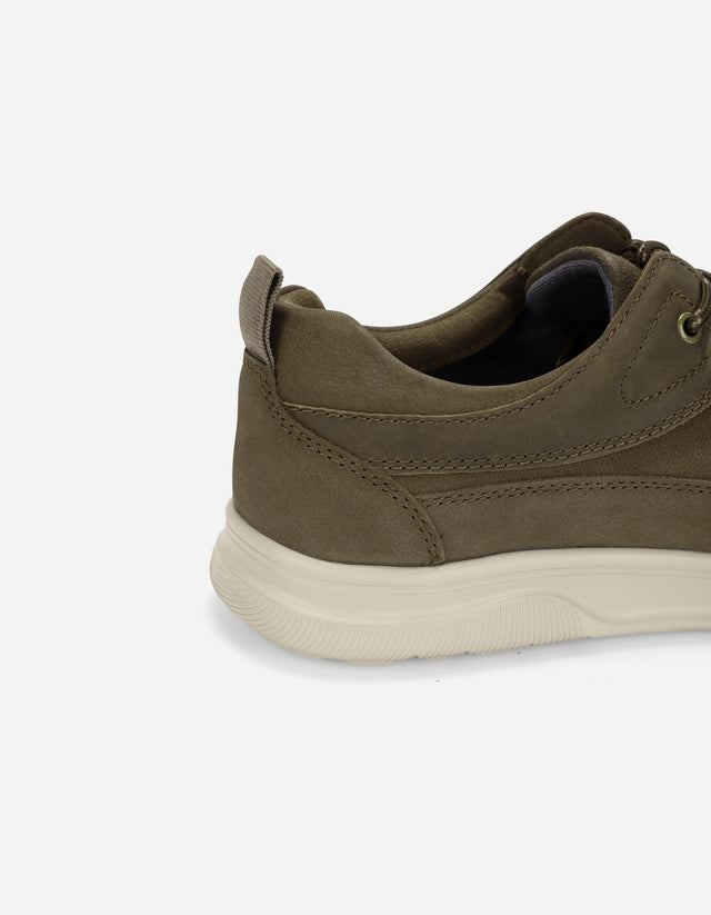 Zapatilla Urbana Hombre Cuero X-Light Wallcourt Taupé Planta Liviana