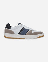 Bullboxer Zapatillas Hombre Urbanas Cuero Y Textil Weesp-0-03 Blanco