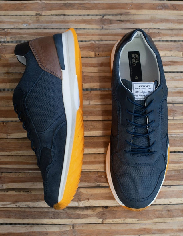 Bullboxer Zapatillas Hombre Cuero Yardley-0-38 Azul