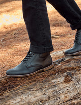 Botines Hombre De Cuero York-6-47-Negro